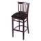 Holland Bar Stool Co 30" Bar Stool, Dark Cherry Finish, Canter Espresso Seat 312030DC003 - alternate 1
